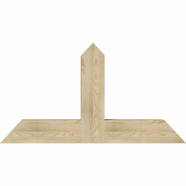 Ekena Millwork Portland Rough Sawn Timber Gable Bracket, Douglas Fir, 48"W x 26"H x 6"D x 6"F, 13/12 Pitch GBW048X26X0606POR00RDF - main